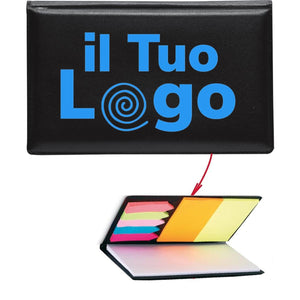 Set memo in PVC Nero - personalizzabile con logo