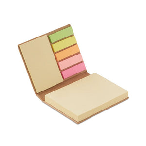 Set memo pad varie dimensioni beige - personalizzabile con logo