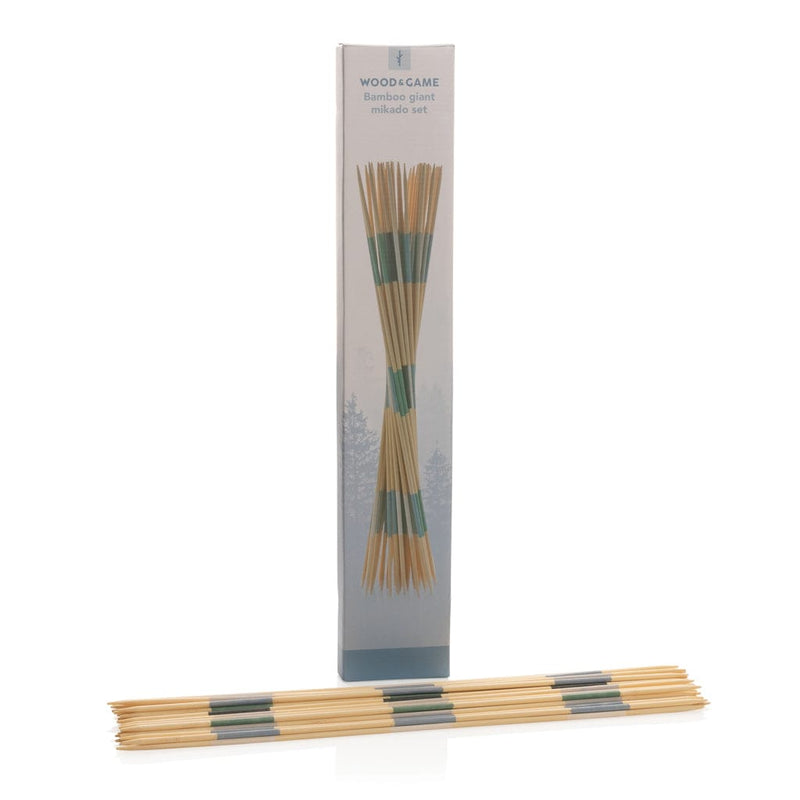 Set mikado gigante in bambù marrone - personalizzabile con logo