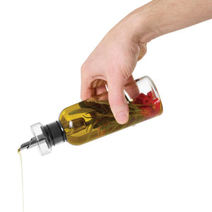 Set olio e aceto AdHoc Menage AromaPour da 300ML trasparente - personalizzabile con logo