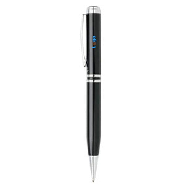 Set penna e taccuino nero - personalizzabile con logo