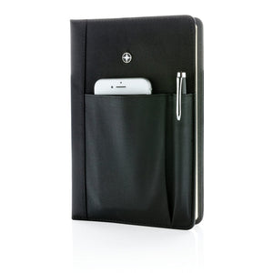 Set penna e taccuino nero - personalizzabile con logo