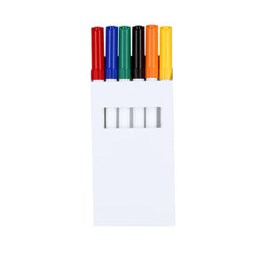 Set Pennarelli Kuyam bianco - personalizzabile con logo