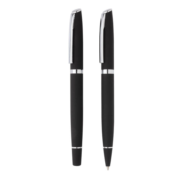 Set penne deluxe nero - personalizzabile con logo