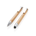 Set penne in bambù marrone - personalizzabile con logo