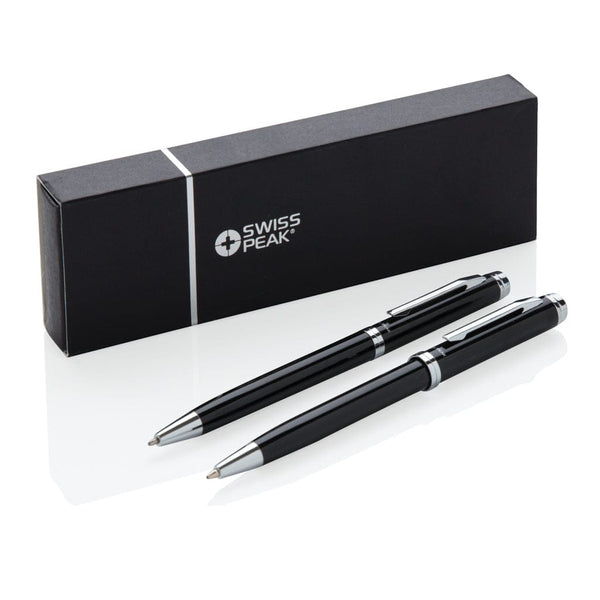 Set penne Luzern nero - personalizzabile con logo