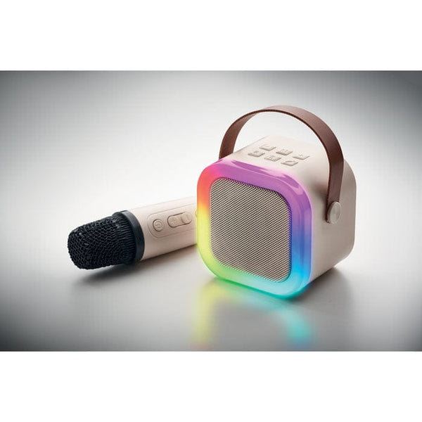 Set per karaoke beige - personalizzabile con logo