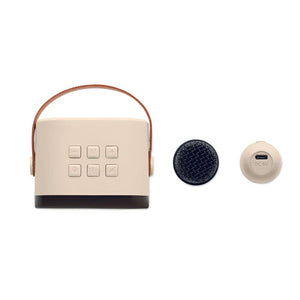 Set per karaoke beige - personalizzabile con logo