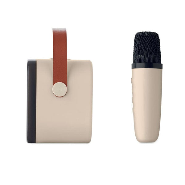 Set per karaoke beige - personalizzabile con logo