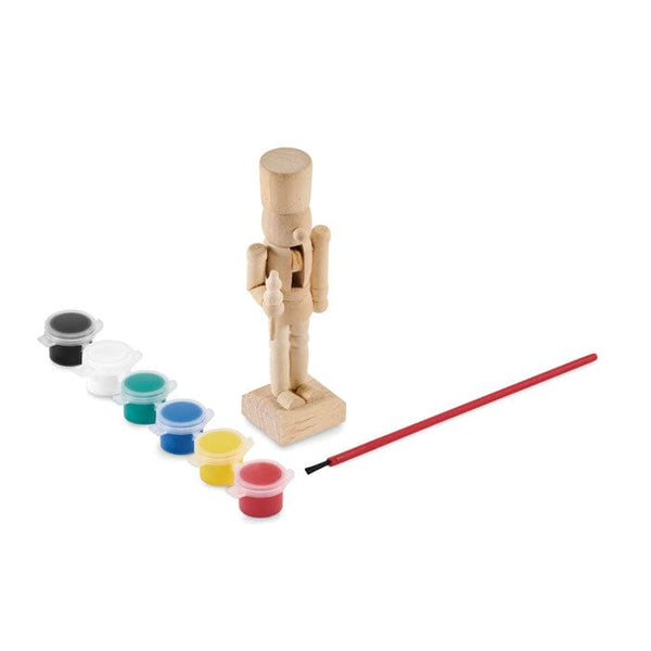 Set pittura Schiaccianoci natural - personalizzabile con logo