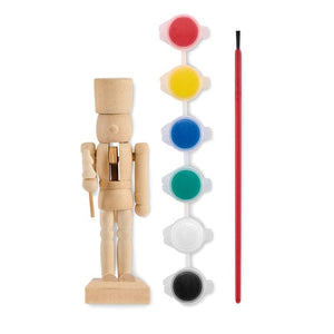 Set pittura Schiaccianoci natural - personalizzabile con logo