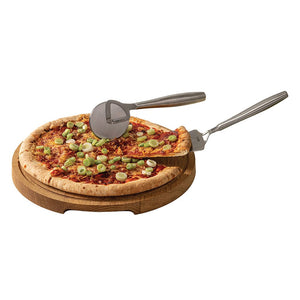 Set pizza BOSKA Copenhagen color argento - personalizzabile con logo