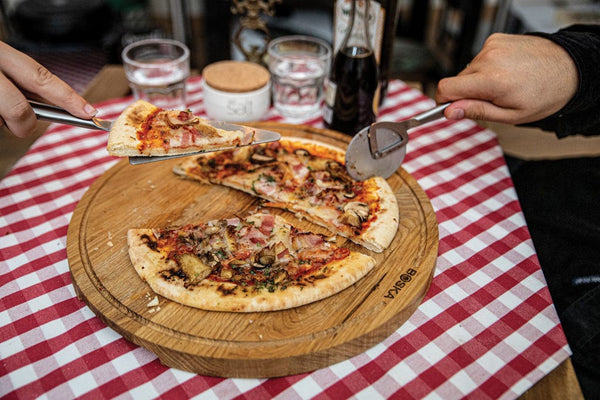 Set pizza BOSKA Copenhagen color argento - personalizzabile con logo