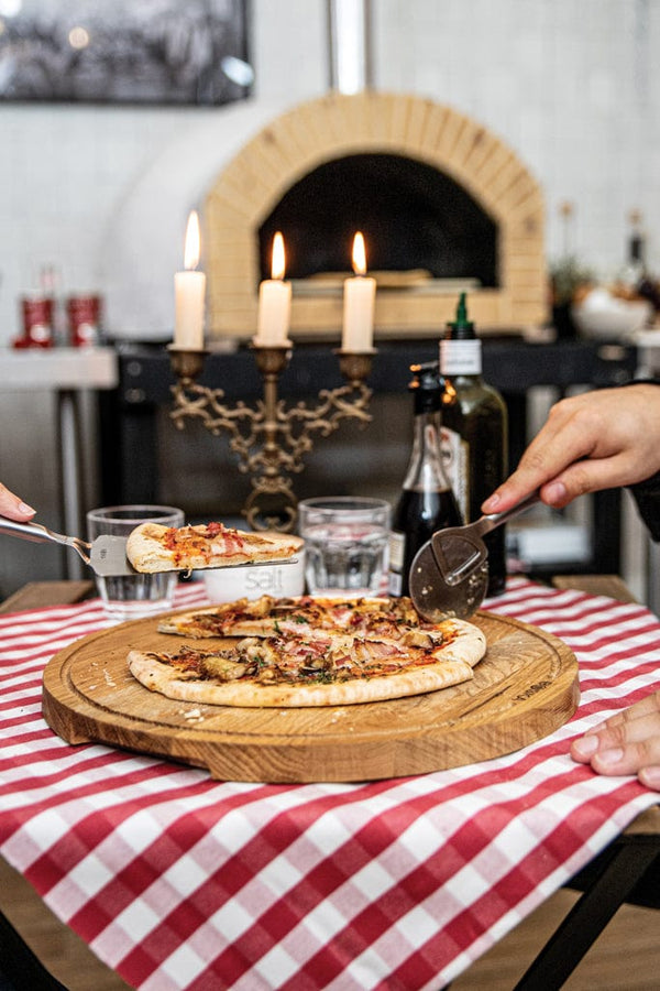 Set pizza BOSKA Copenhagen color argento - personalizzabile con logo