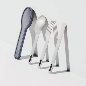 Set posate Black+Blum color argento - personalizzabile con logo