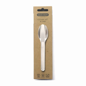 Set posate Black+Blum color argento - personalizzabile con logo