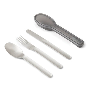 Set posate Black+Blum color argento - personalizzabile con logo