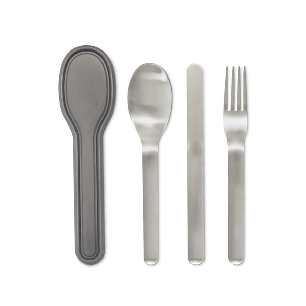 Set posate Black+Blum color argento - personalizzabile con logo