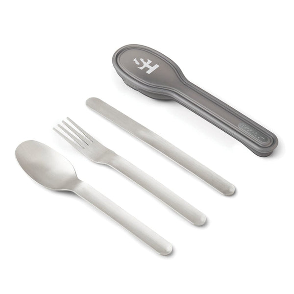Set posate Black+Blum color argento - personalizzabile con logo