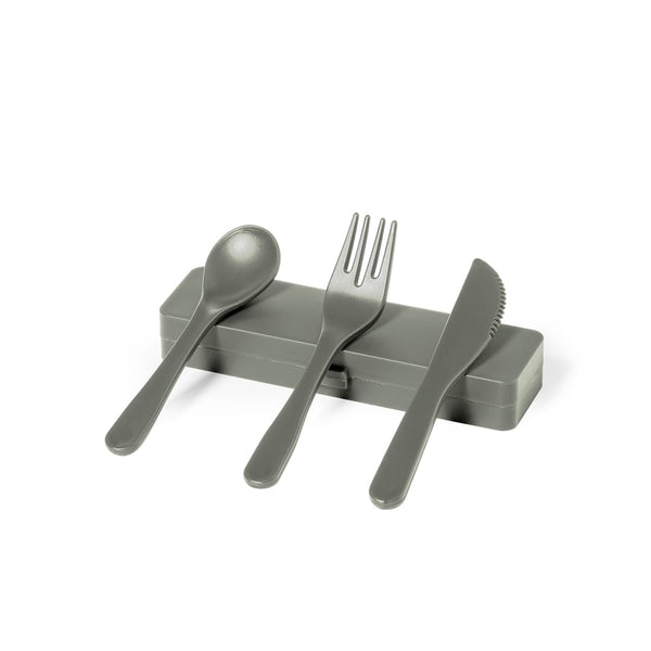 Set Posate Florax grey - personalizzabile con logo