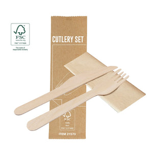 Set Posate Kumix natural - personalizzabile con logo