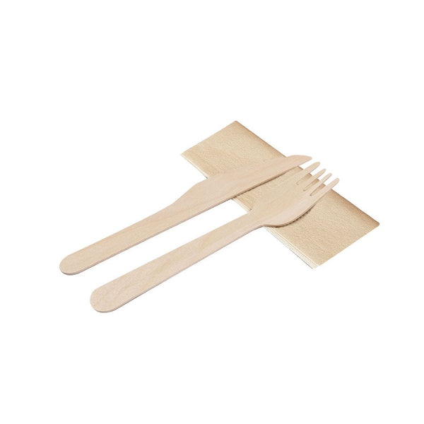 Set Posate Kumix natural - personalizzabile con logo