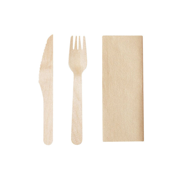 Set Posate Kumix natural - personalizzabile con logo