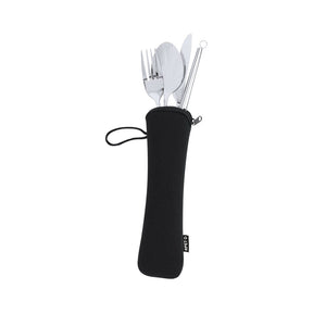 Set Posate Sinix color argento - personalizzabile con logo