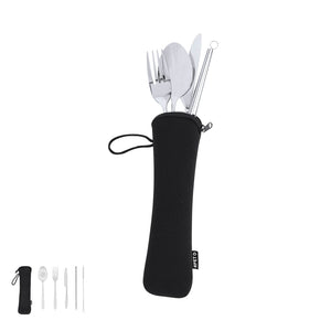 Set Posate Sinix color argento - personalizzabile con logo