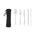 Set Posate Sinix color argento - personalizzabile con logo