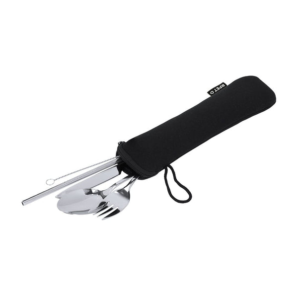 Set Posate Sinix color argento - personalizzabile con logo