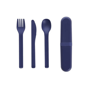 Set Posate Toriah blu navy - personalizzabile con logo