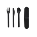 Set Posate Toriah nero - personalizzabile con logo
