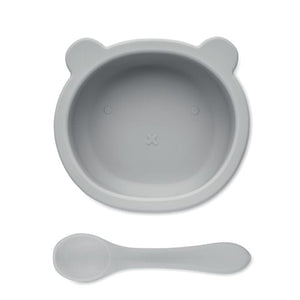 Set pranzo per bambini Grigio - personalizzabile con logo