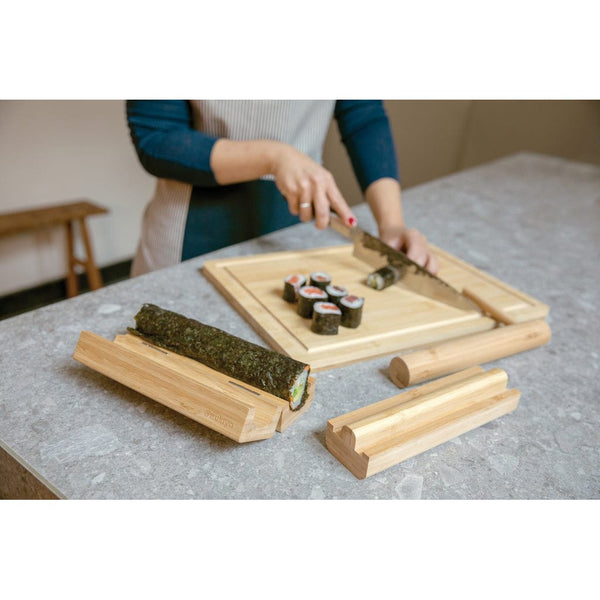 Set preparazione sushi Ukiyo marrone - personalizzabile con logo