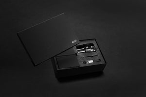 Set regalo business deluxe kit con bicchiere RCS nero - personalizzabile con logo