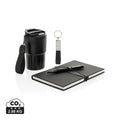 Set regalo business deluxe kit con bicchiere RCS nero - personalizzabile con logo