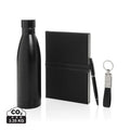 Set regalo business deluxe kit con bottiglia RCS nero - personalizzabile con logo
