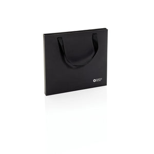 Set regalo business kit certificato RCS nero - personalizzabile con logo
