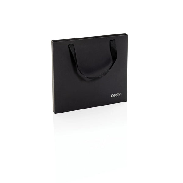 Set regalo business kit certificato RCS nero - personalizzabile con logo