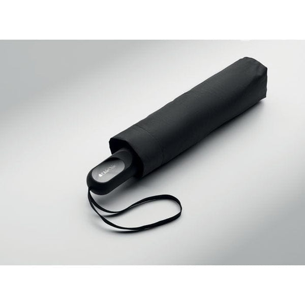 Set regalo da 2 pezzi borraccia e ombrello Nero - personalizzabile con logo