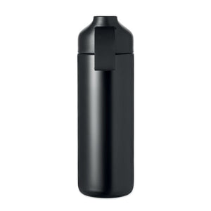 Set regalo da 2 pezzi borraccia e ombrello Nero - personalizzabile con logo