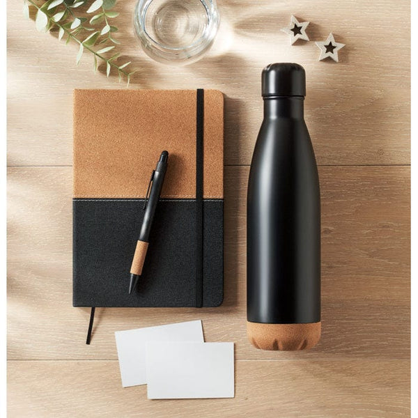 Set regalo da 3 pz in scatola Nero - personalizzabile con logo