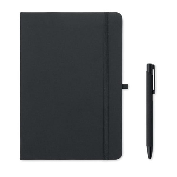 Set regalo da 3 pz in scatola Nero - personalizzabile con logo