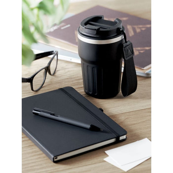 Set regalo da 3 pz in scatola Nero - personalizzabile con logo