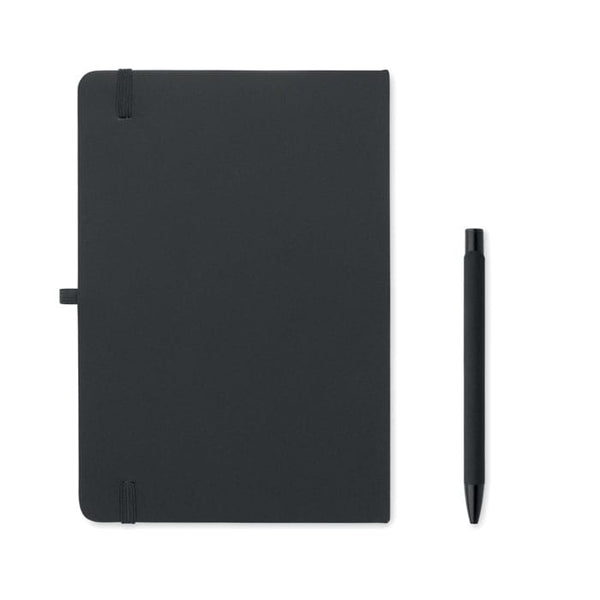 Set regalo da 3 pz in scatola Nero - personalizzabile con logo