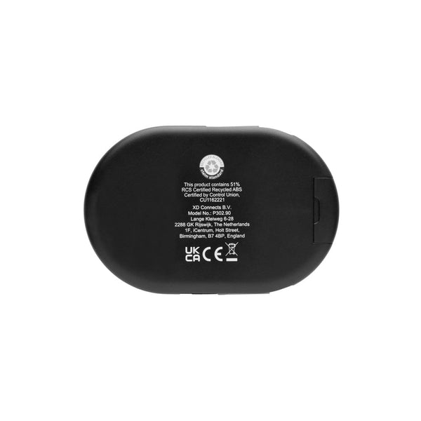 Set ricarica Multi-functional 60W Chargevix in rPlastica RCS nero - personalizzabile con logo
