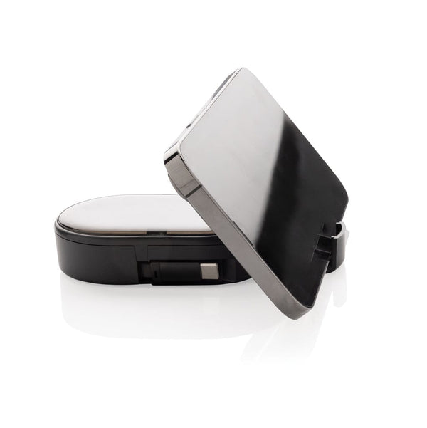 Set ricarica Multi-functional 60W Chargevix in rPlastica RCS nero - personalizzabile con logo