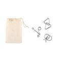 Set rompicapo in metallo beige - personalizzabile con logo