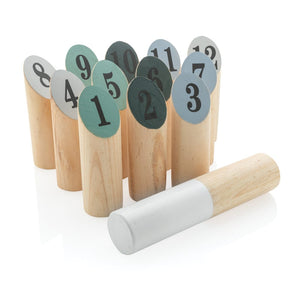 Set scatter in legno marrone - personalizzabile con logo